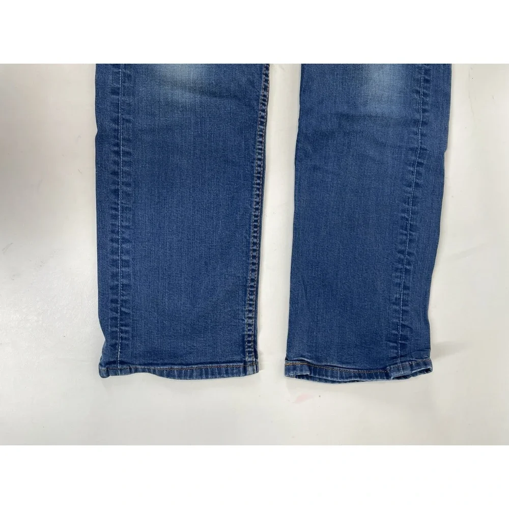 Levi Strauss 505 Patch Stretch Jeans Mens Size 35x30 Blue‎